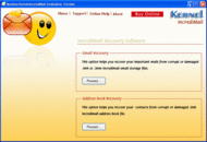 Kernel IncrediMail Address Book Recovery screenshot
